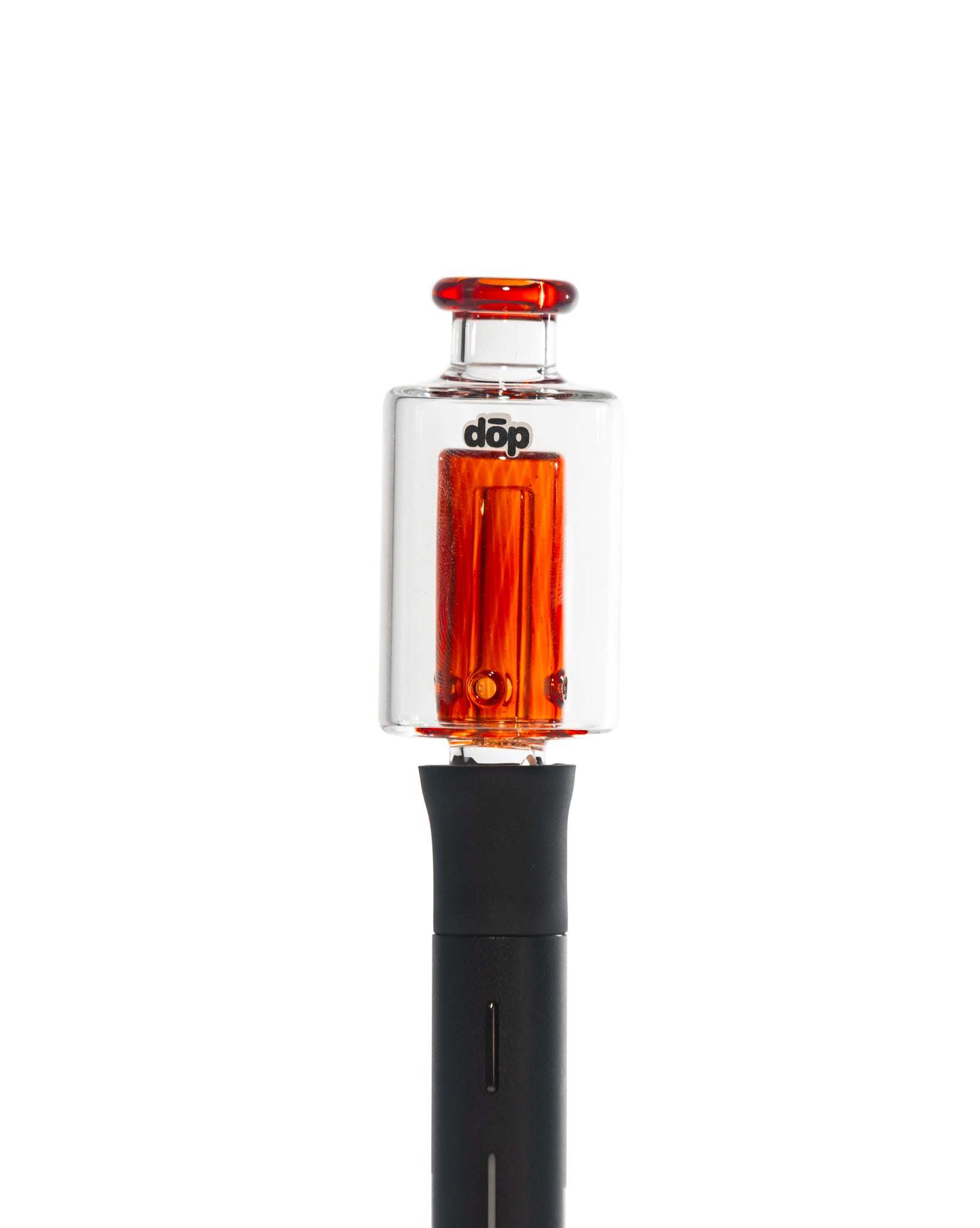 Dōp Glass - Pivot Bubbler - Red & Clear